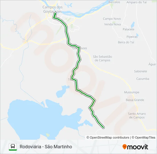 233 Bus Line Map