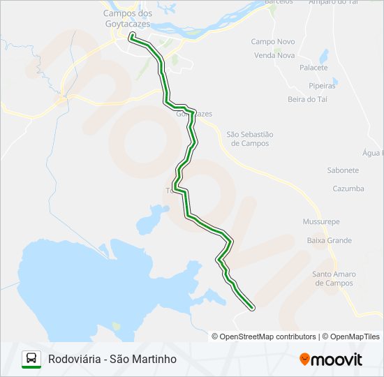 233 bus Line Map