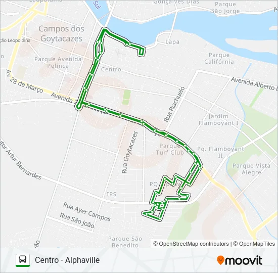 203 Bus Line Map