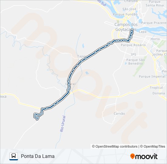 113 bus Line Map