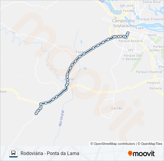 113 bus Line Map