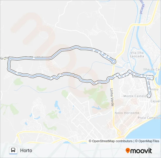A-13 Bus Line Map