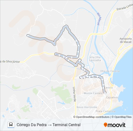 Mapa de A-23 de autobús