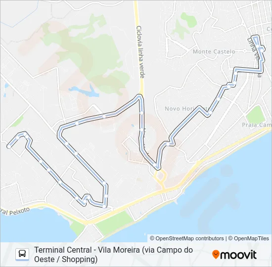 A-31 Bus Line Map