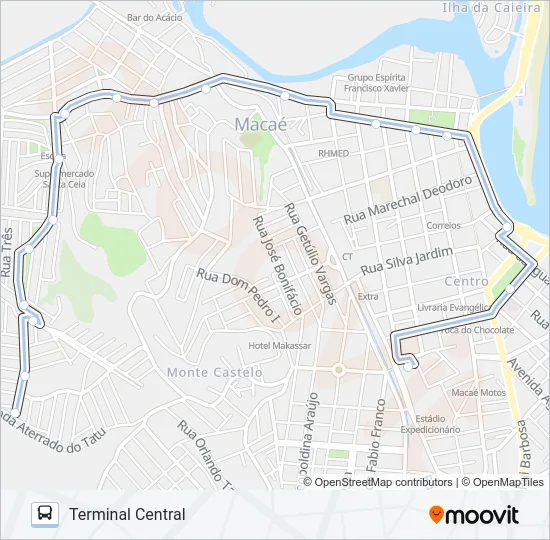 A-41 Bus Line Map