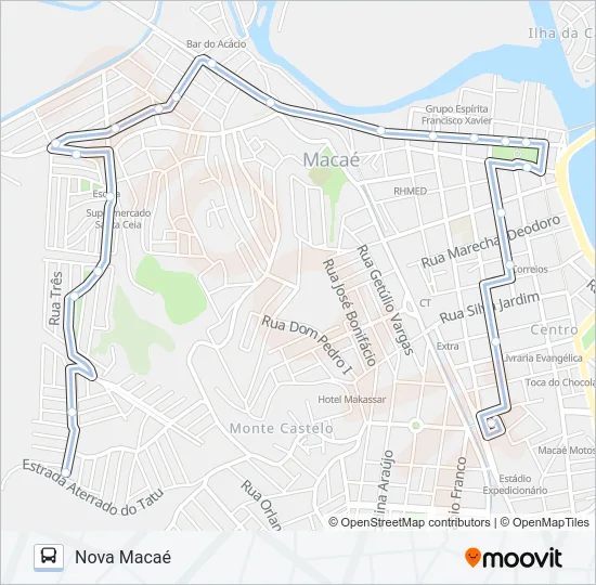A-41 Bus Line Map