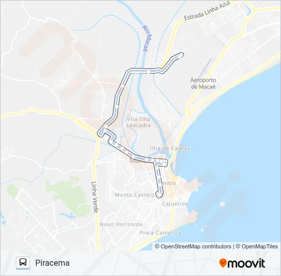 A-53 Bus Line Map
