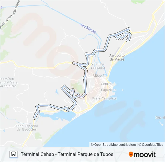 T-13 Bus Line Map