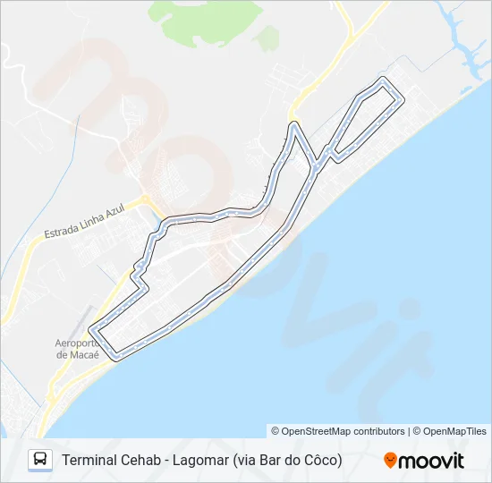 A-61A Bus Line Map