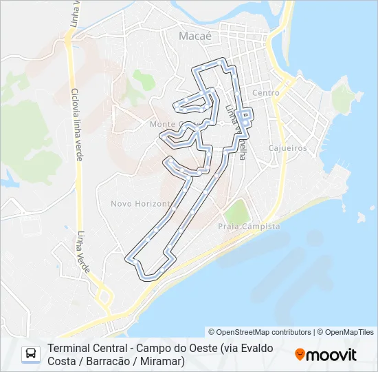C-11A Bus Line Map