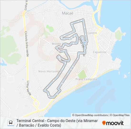 C-11B Bus Line Map