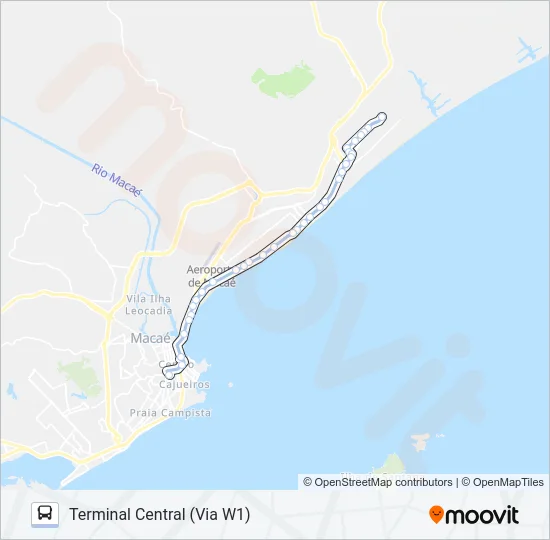 T-111 Bus Line Map