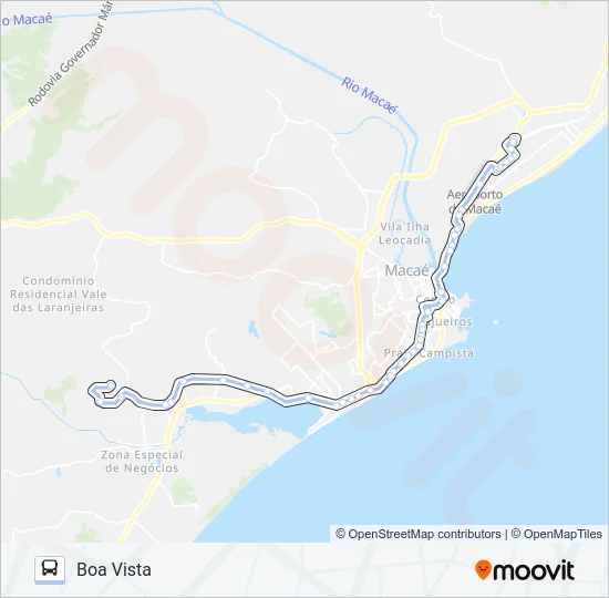 T-21B Bus Line Map