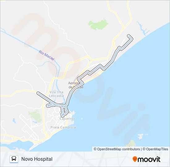 T-12 CORUJÃO Bus Line Map