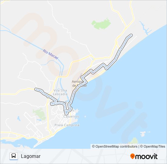 Mapa de T-12 CORUJÃO de autobús