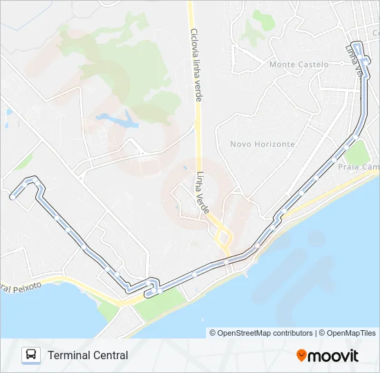 A-21 Bus Line Map
