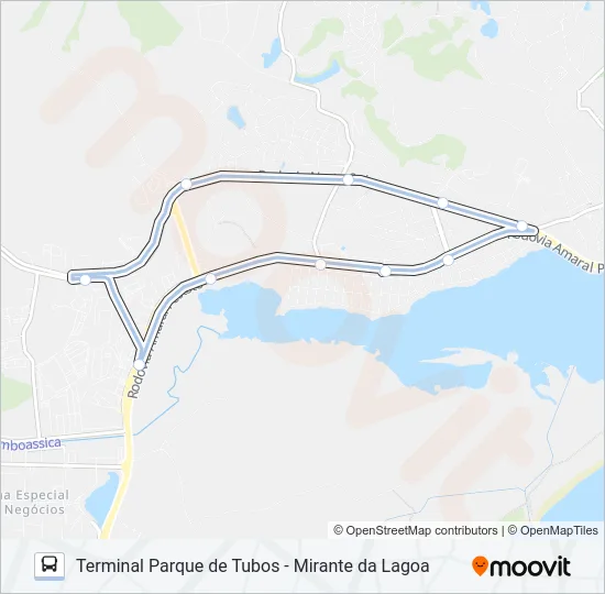 A-83 Bus Line Map