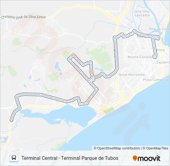 T-51 Bus Line Map