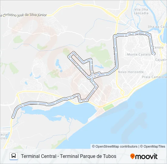 T-51 Bus Line Map