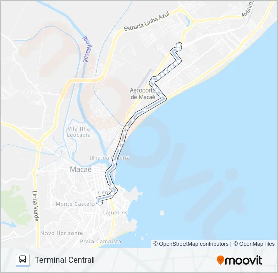 A-12B Bus Line Map