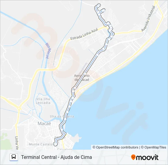 T-22 Bus Line Map