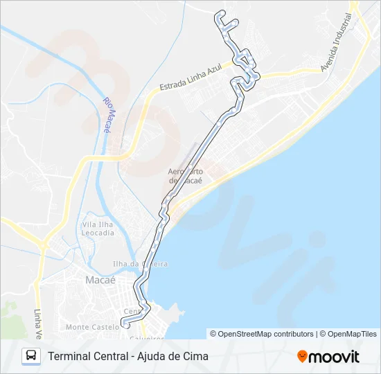 T-22 Bus Line Map