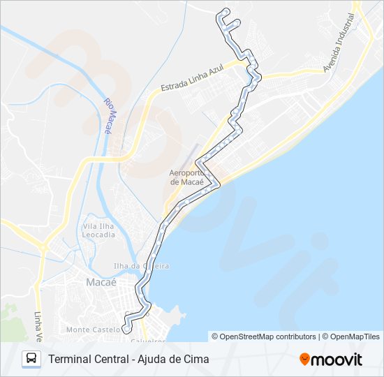 Mapa de T-22 de autobús