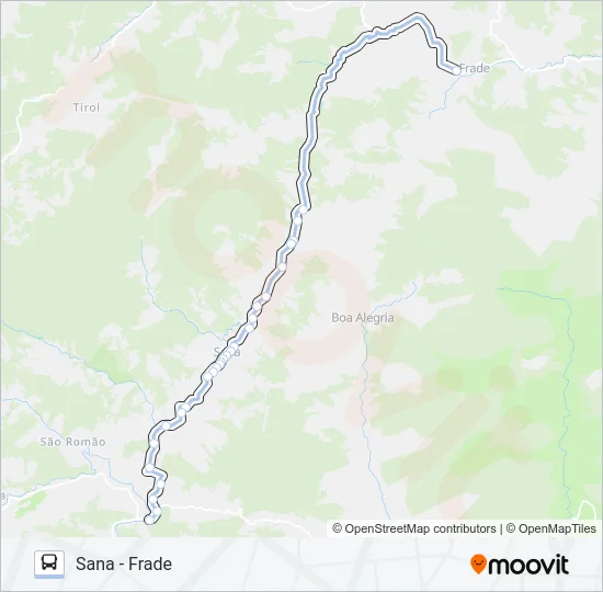 S-13A Bus Line Map