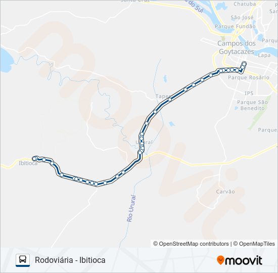 115 bus Line Map