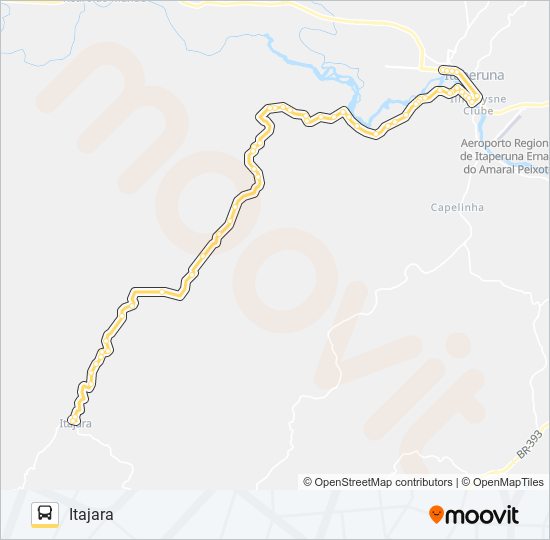 Mapa da linha 30 de ônibus