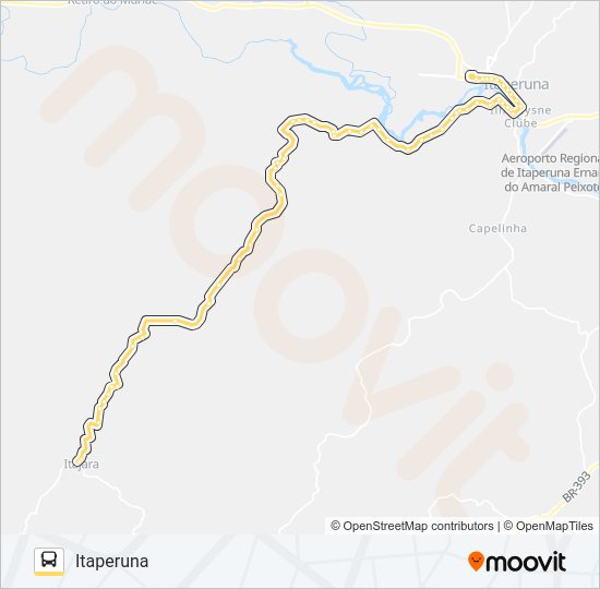 Mapa da linha 30 de ônibus