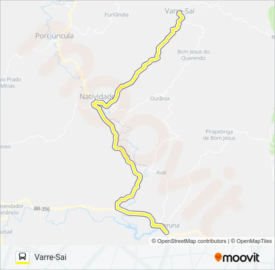 N102 Bus Line Map