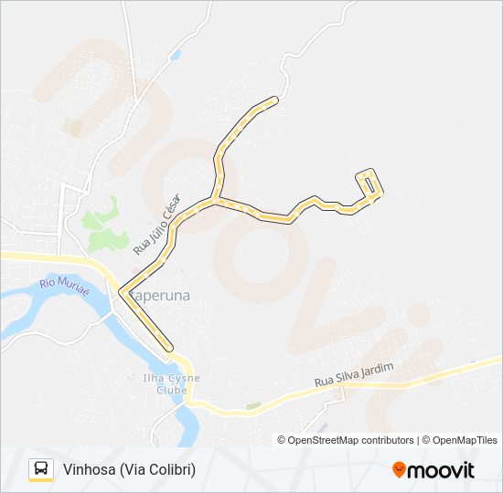 Mapa da linha 03 de ônibus