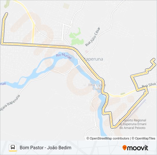 Mapa da linha 26 de ônibus