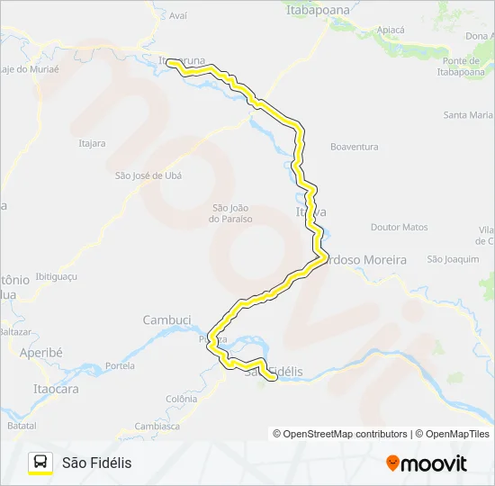 N130 Bus Line Map