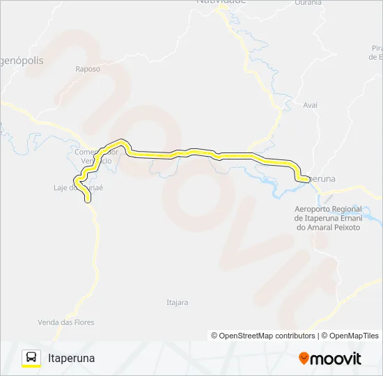 N110 Bus Line Map