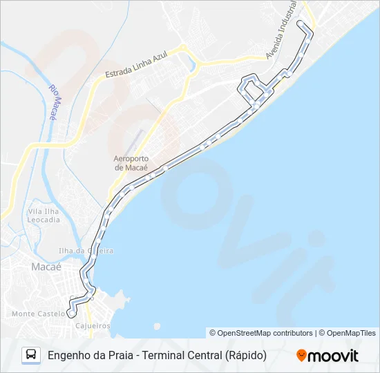 A-73R Bus Line Map