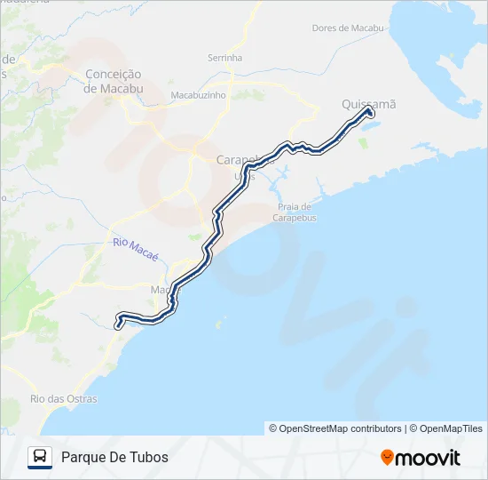 N210 Bus Line Map
