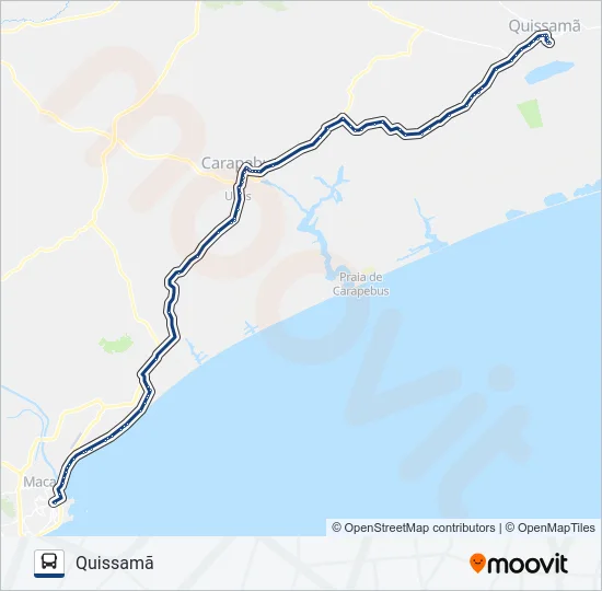 N210 Bus Line Map