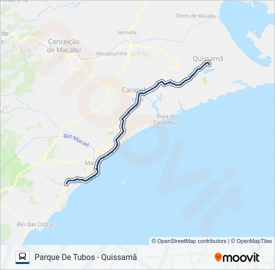 N210 Bus Line Map