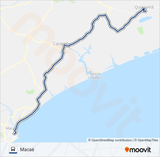 Mapa de N225 de autobús