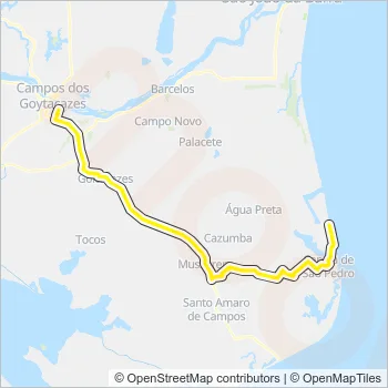 N441 Bus Line Map