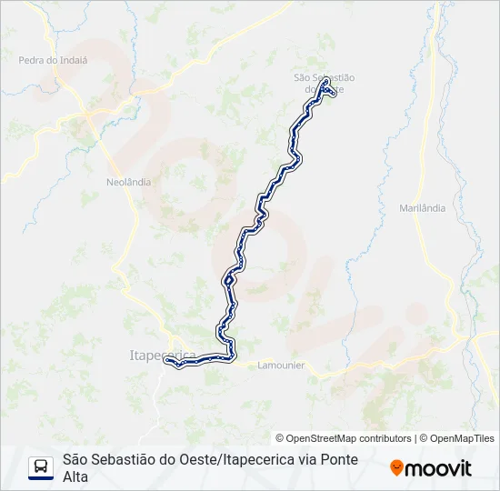 SÃO CRISTÓVÃO 3044.3 Bus Line Map