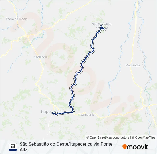SÃO CRISTÓVÃO 3044.3 Bus Line Map