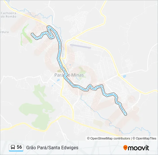 56 Bus Line Map
