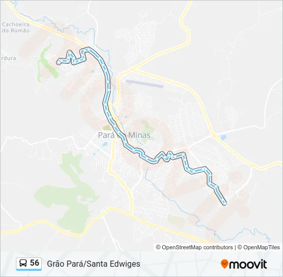 56 Bus Line Map