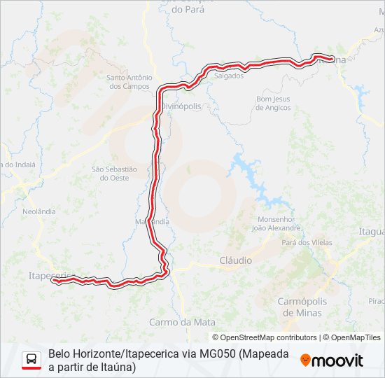 Mapa de TRANSMOREIRA 1130.2 de autobús