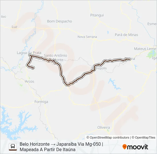 SARITUR 1053 Bus Line Map