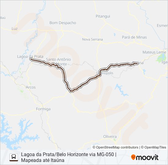 Mapa de SARITUR 1053.2 de autobús