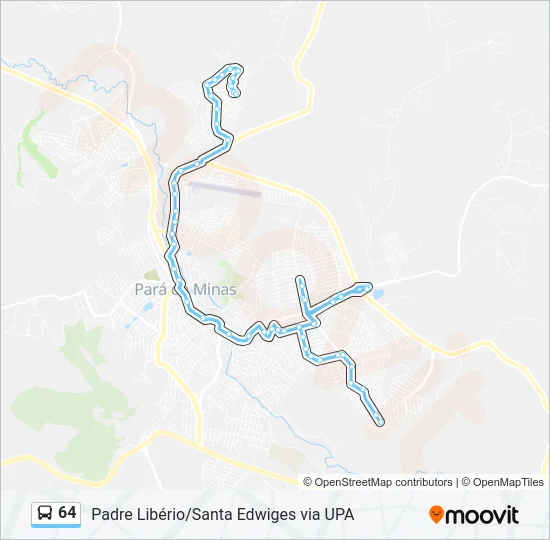 64 Bus Line Map
